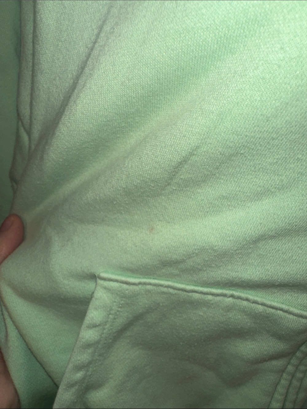 GAP Light Mint Green Full-Zip Hoodie with Drawstring Hood - Picture 3 of 9